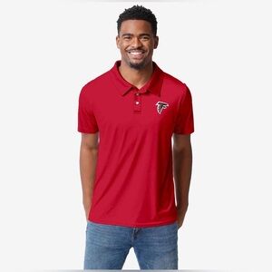NFL Red Men's Polo with Falcons Logo